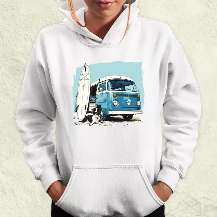 Campervan vibe v2 női pulóver