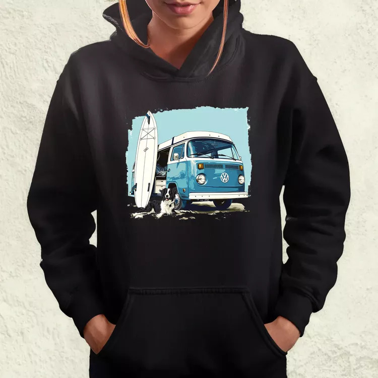 Campervan vibe v2 női pulóver