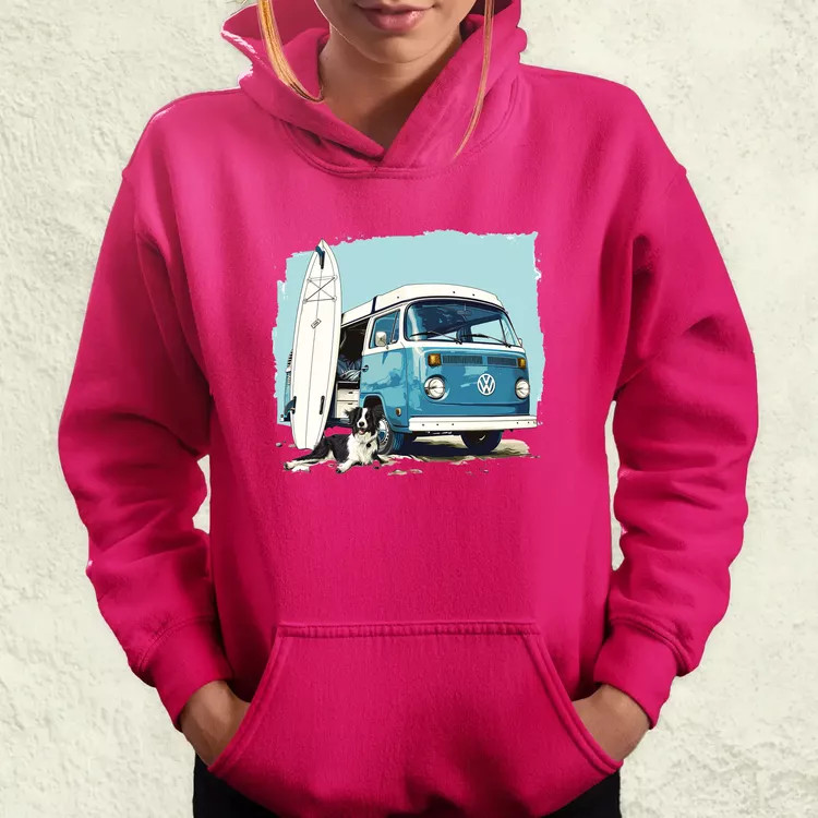 Campervan vibe v2 női pulóver