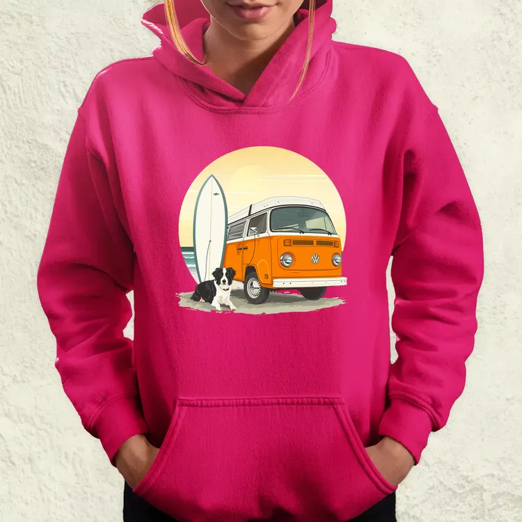 Campervan vibe v4 női pulóver