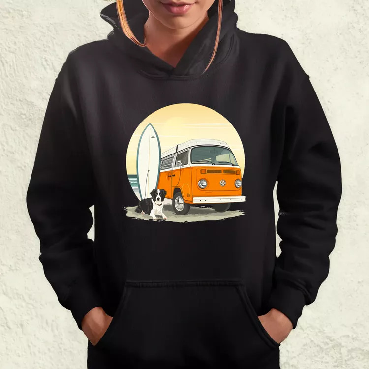 Campervan vibe v4 női pulóver