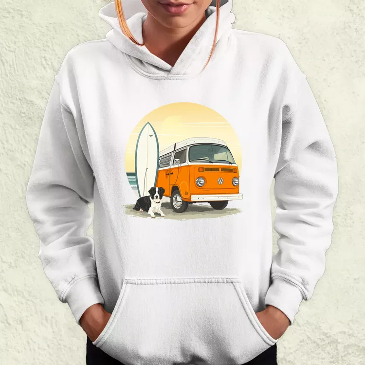 Campervan vibe v4 női pulóver