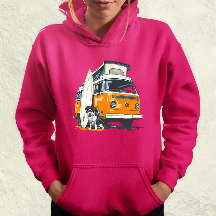 Campervan vibe v6 női pulóver