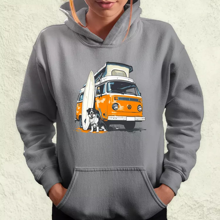 Campervan vibe v6 női pulóver