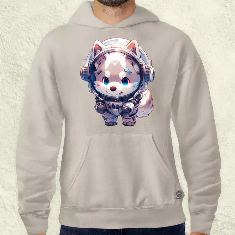 Chibi asztronauta Husky v1 férfi pulóver