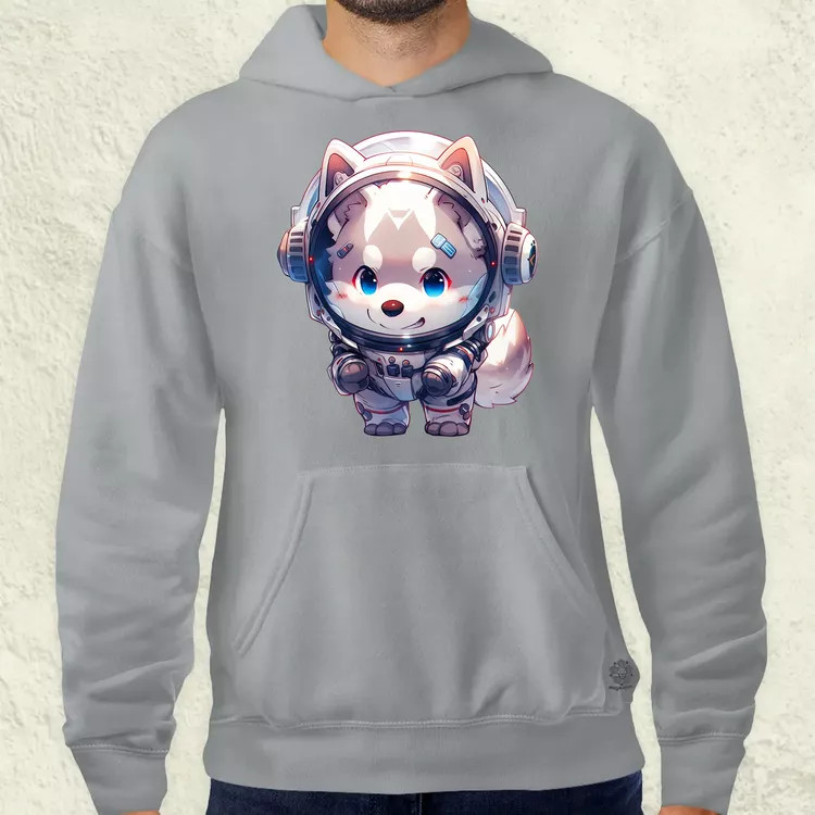 Chibi asztronauta Husky v1 férfi pulóver