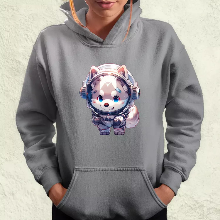 Chibi asztronauta Husky v1 női pulóver