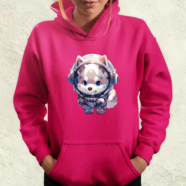 Chibi asztronauta Husky v1 női pulóver