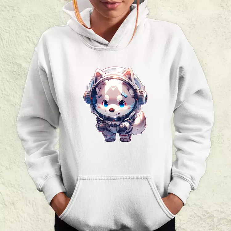 Chibi asztronauta Husky v1 női pulóver