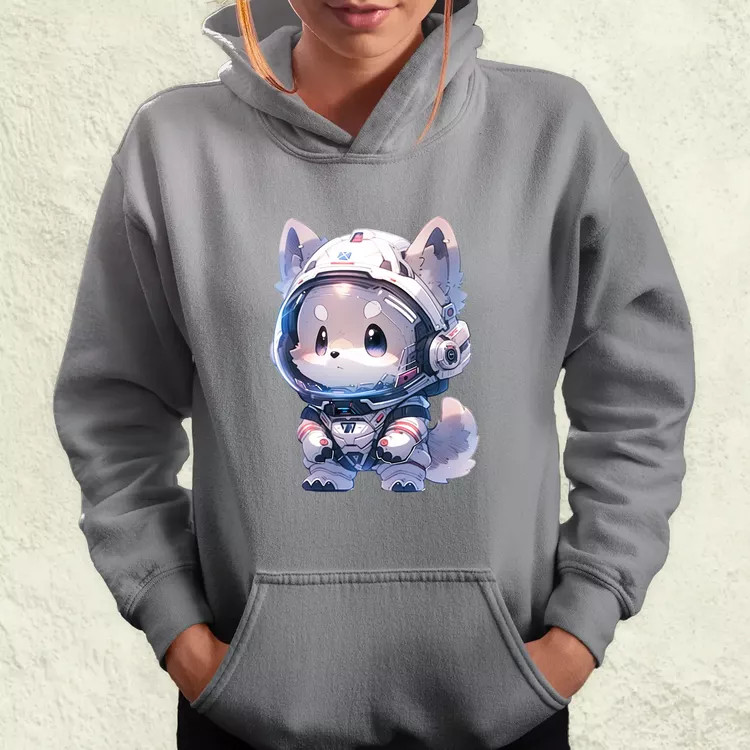 Chibi asztronauta Husky v2 női pulóver