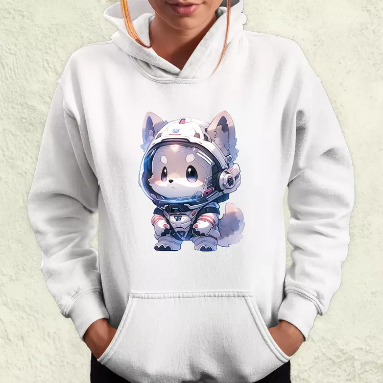 Chibi asztronauta Husky v2 női pulóver
