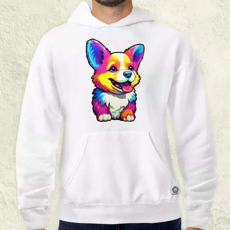 Corgi kölyök v1 férfi pulóver