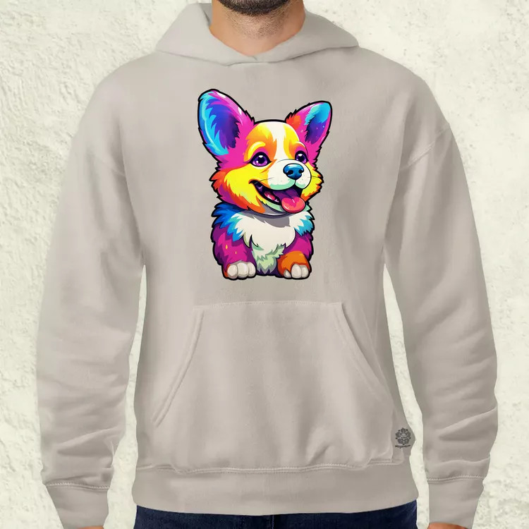 Corgi kölyök v1 férfi pulóver