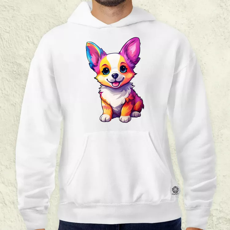 Corgi kölyök v2 férfi pulóver