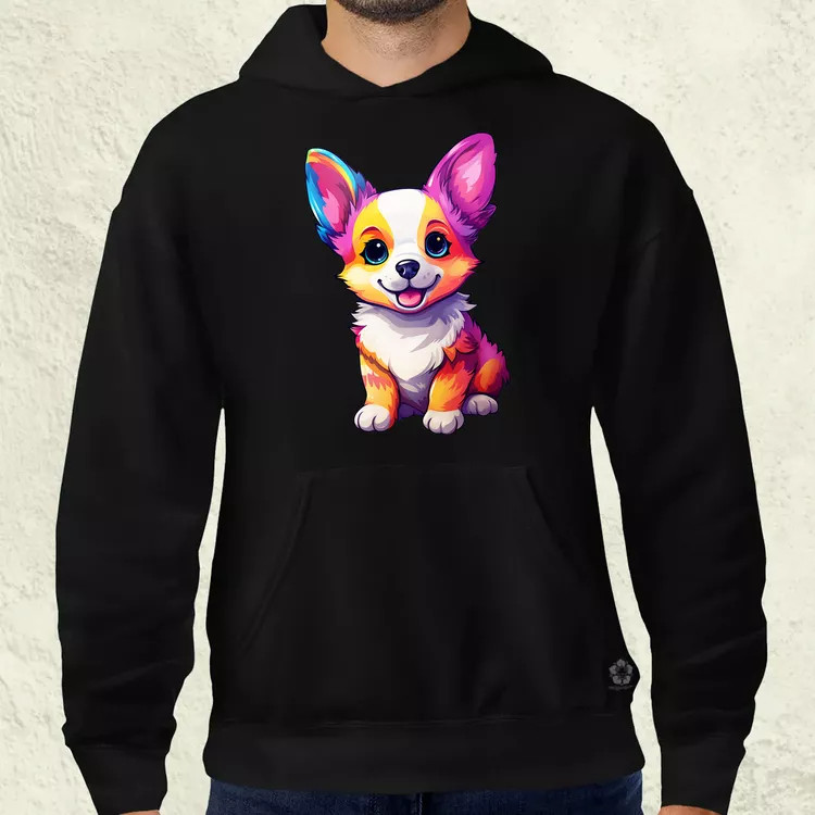 Corgi kölyök v2 férfi pulóver