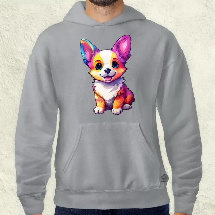 Corgi kölyök v2 férfi pulóver