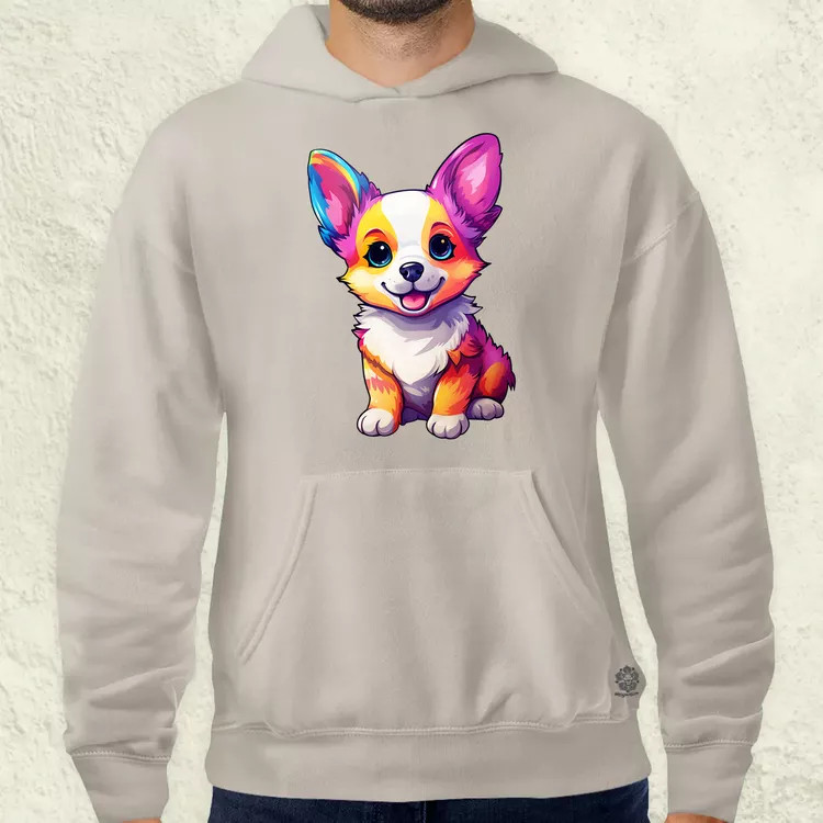 Corgi kölyök v2 férfi pulóver
