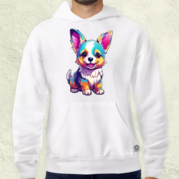 Corgi kölyök v3 férfi pulóver
