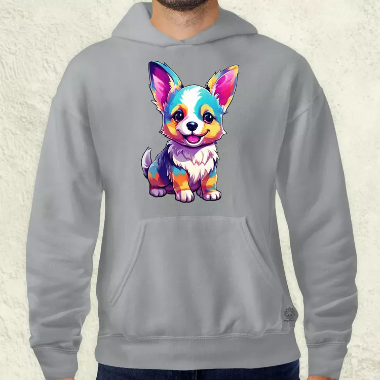 Corgi kölyök v3 férfi pulóver
