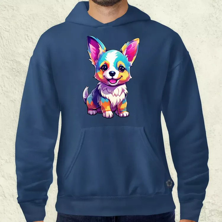 Corgi kölyök v3 férfi pulóver