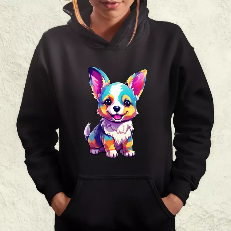 Corgi kölyök v3 női pulóver