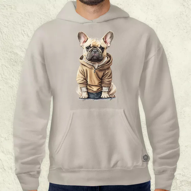 Francia bulldog kölyök v1 férfi pulóver