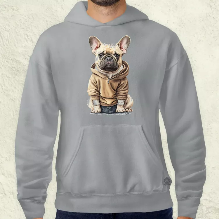 Francia bulldog kölyök v1 férfi pulóver