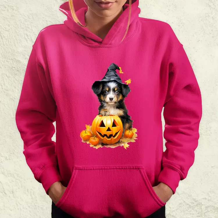 Halloween tök és kutyus v1 női pulóver