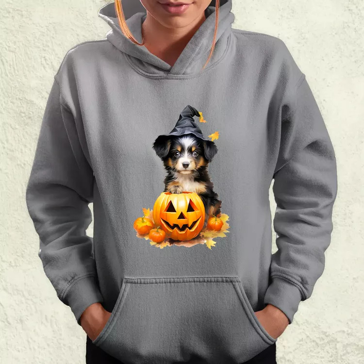 Halloween tök és kutyus v1 női pulóver