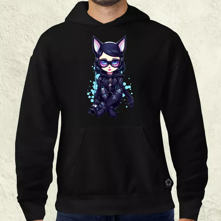 Kawaii macskalány v1 férfi pulóver