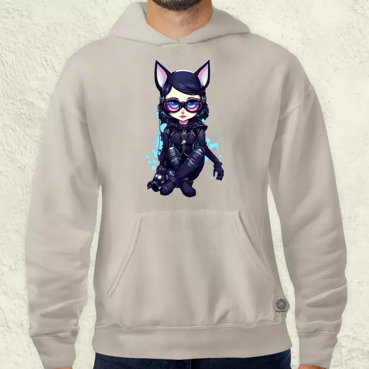 Kawaii macskalány v1 férfi pulóver