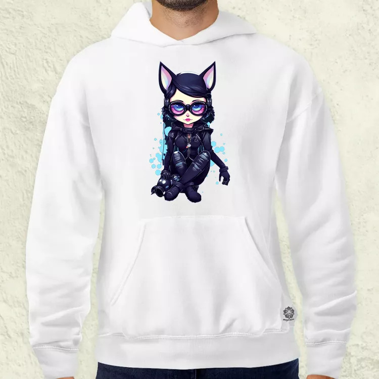 Kawaii macskalány v1 férfi pulóver