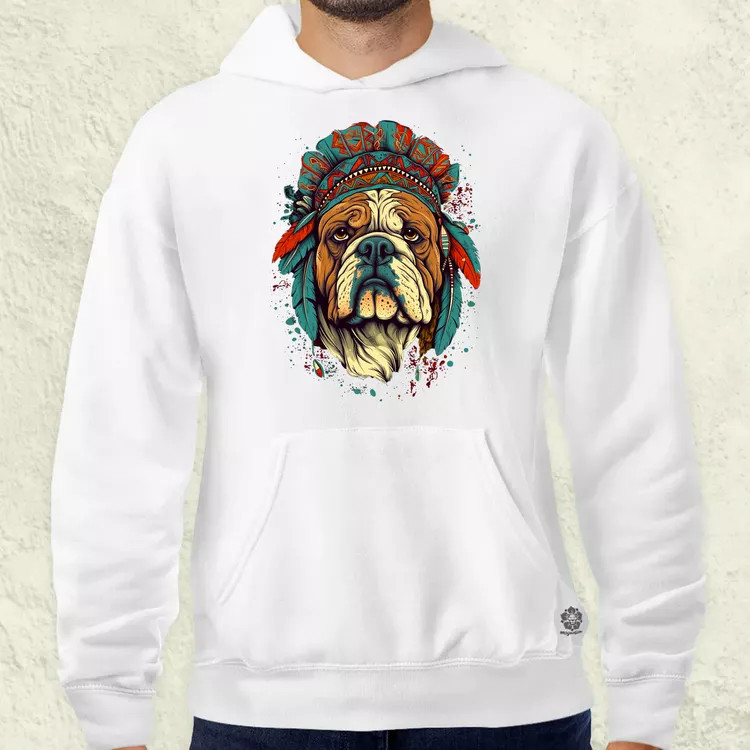 Indián bulldog v1 férfi pulóver