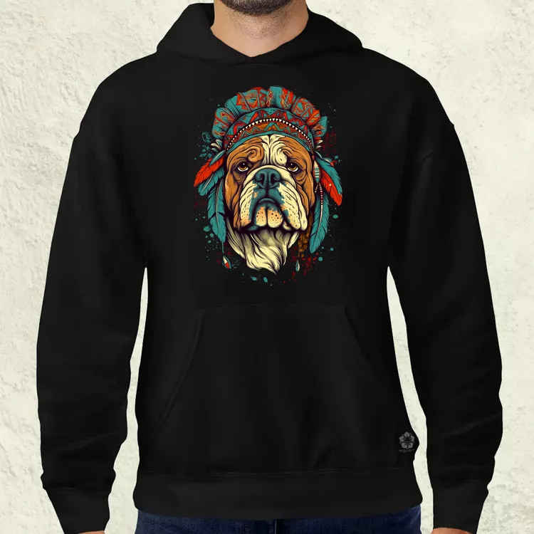 Indián bulldog v1 férfi pulóver