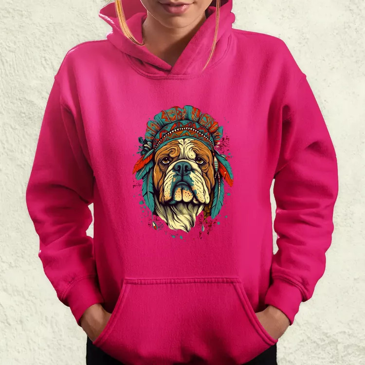 Indián bulldog v1 női pulóver
