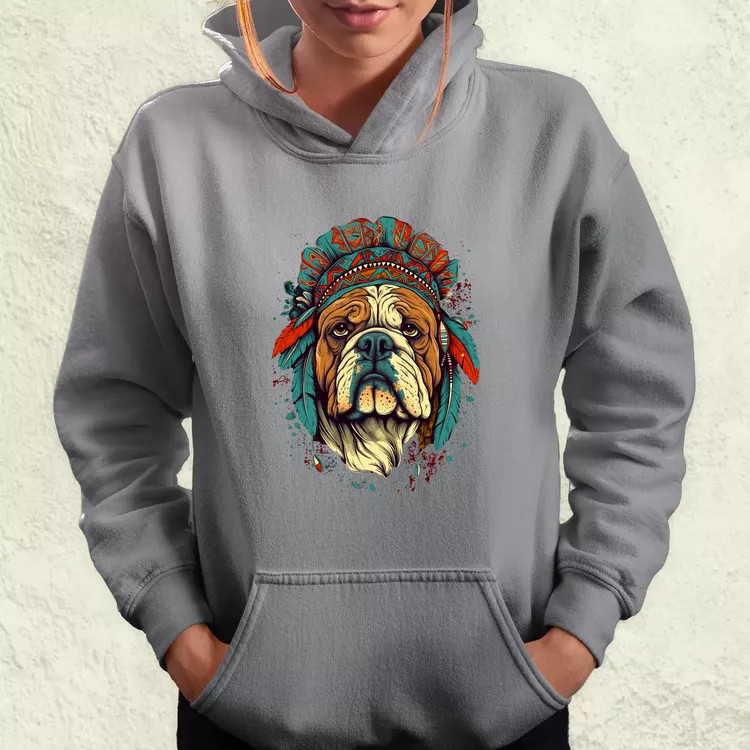 Indián bulldog v1 női pulóver