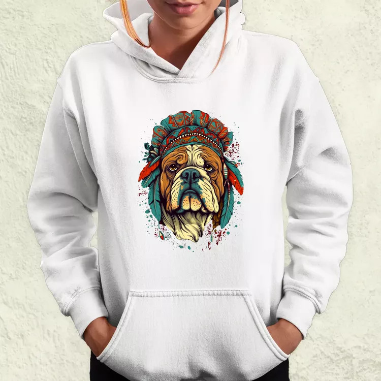 Indián bulldog v1 női pulóver