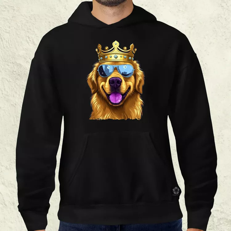 Király Golden Retriever v2 férfi pulóver