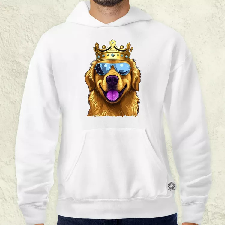 Király Golden Retriever v2 férfi pulóver