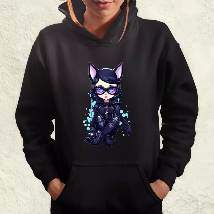 Kawaii macskalány v1 női pulóver