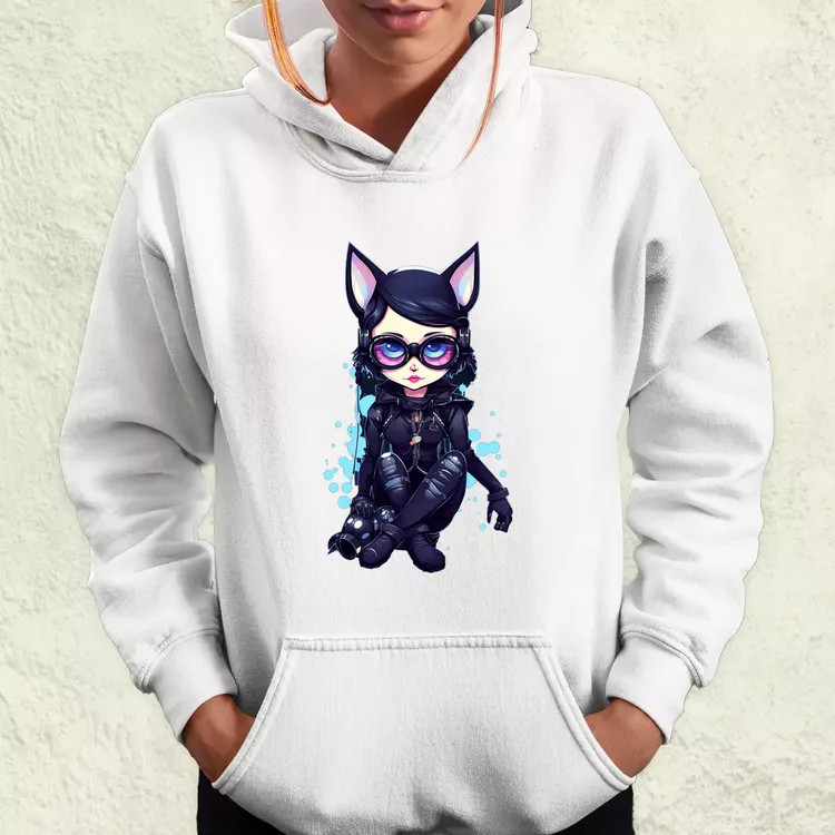 Kawaii macskalány v1 női pulóver