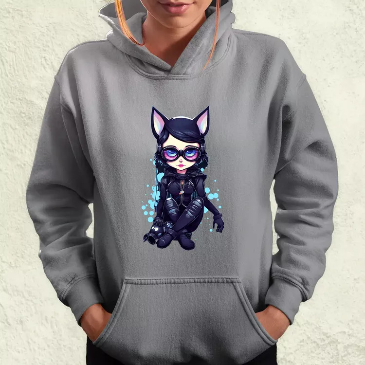 Kawaii macskalány v1 női pulóver