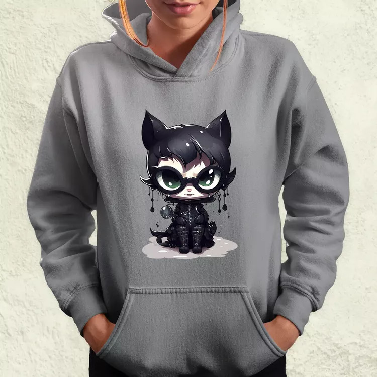 Kawaii macskalány v2 női pulóver