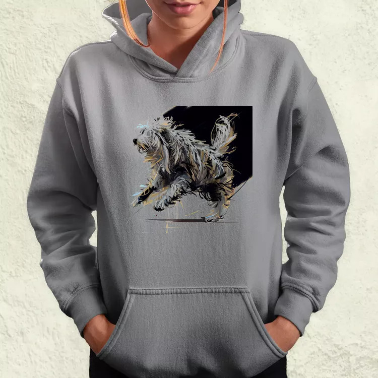 Magyar kutyák ugrik a komondor női pulóver