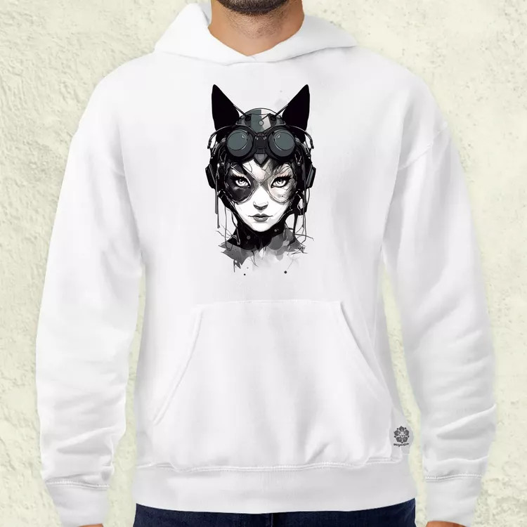 Kawaii macskalány v3 férfi pulóver