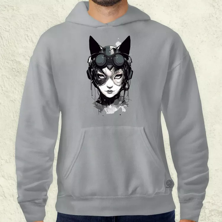 Kawaii macskalány v3 férfi pulóver