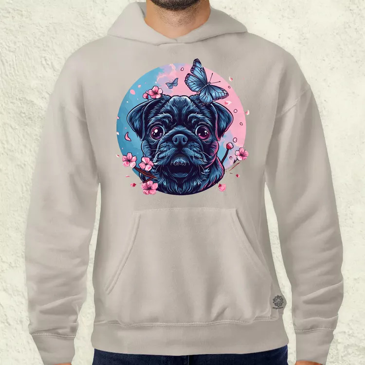 Mopsz és pillangó v1 férfi pulóver
