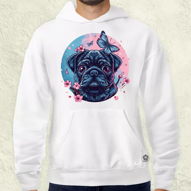 Mopsz és pillangó v1 férfi pulóver