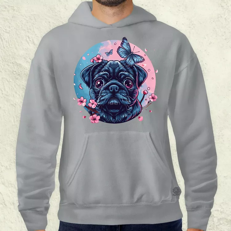 Mopsz és pillangó v1 férfi pulóver