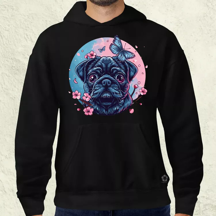Mopsz és pillangó v1 férfi pulóver